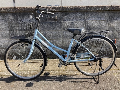【26インチ自転車】美品❗️6段変速　リヤタイヤ、チェーン、鍵新品❗️スペアキーあり　若林自転車　膳所店　SALE中❗️