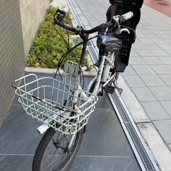 ビッケ　子供載せ自転車　非電動　チャイルドシート付き　ブルー