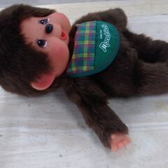 中古 Monchichi モンチッチちゃん ぬいぐるみ 26cmの画像
