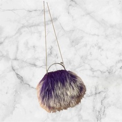 【未使用】ショルダーバッグ❤2wayシャギーファーバッグ　がま口バッグの画像