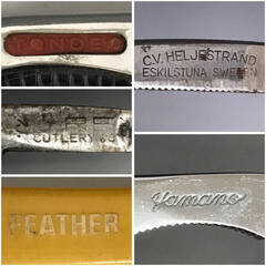 🌏🌏🌏KKF5/94 西洋剃刀 まとめて6点 他 カミソリ 剃刀 レザー 髭剃り シェービング 床屋 理髪 理美容🌏🌏🌏の画像