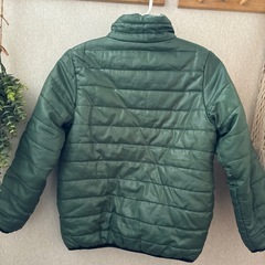 【中古】ジャンパー★130㎝〜カーキ×オレンジの画像
