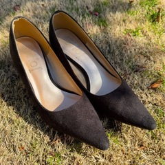 パンプス　黒　24.5