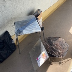 【引越しセール】BBQコンロ＆焚き火台セットの画像