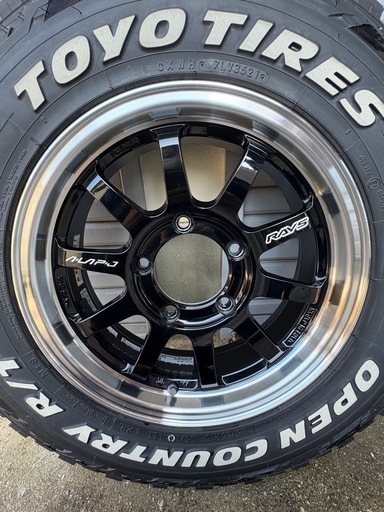 jb64 RAYS A-LAP-JとTOYO OPEN COUNTRY R/T 美品　1本セット