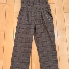 値下げ メゾピアノジュニア  サロペットM(150)  茶色