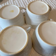 コーヒーカップ&ソーサー 10セット ホワイト シンプル 難ありの画像