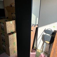 鏡付き収納ボックス　高さ190✖横幅30✖奥行42　棚板４枚