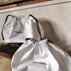 CHANELシャネル★ノベルティ　コットン巾着　旅行の小分け等に〜