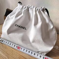 CHANELシャネル★ノベルティ　コットン巾着　旅行の小分け等に〜の画像