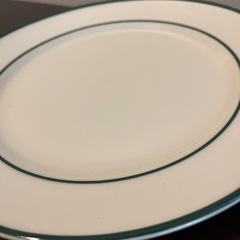 グリーンの縁　24㎝大皿2枚の画像