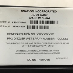 【店頭引取限定】【中古】【現状販売】Snap-on ツールカート 69,300円(税込)の画像