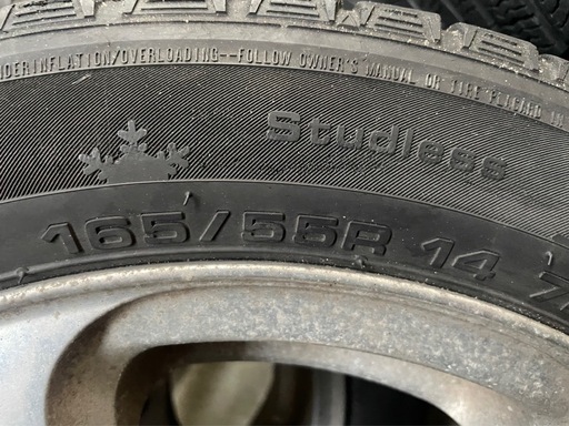 165/55/R14◆スタッドレスタイヤ◆アルミホイールセット◆4本セット◆ダイハツ◆ムーブカスタム◆軽自動車