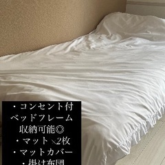 【購入者決定】コンセント付きシングルベッドセット