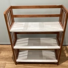 木製ラック（折り畳み）【町田市再生家具】243124