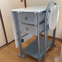 折りたたみ　デスク　チェアー　2点セット