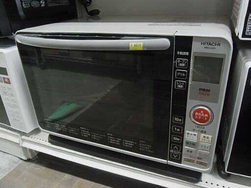 【21】日立　オーブンレンジ　MRO-GF6　2011年製　1000W　フラット庫内　ライトグレー