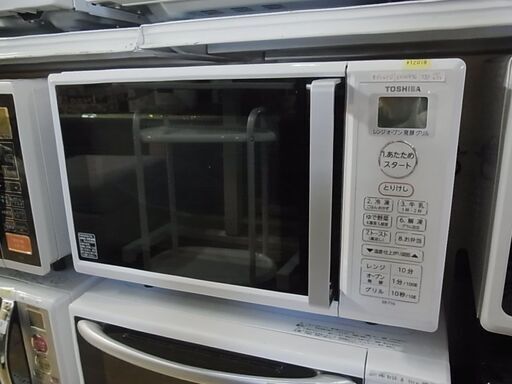 【30】東芝　オーブンレンジ　電子レンジ　ER-T16　2020年製　ホワイト　白　フラット庫内