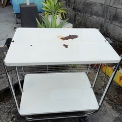 ニトリ　折りたたみワゴン 作業台