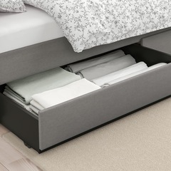 シングル〜ダブル 可変ベッド 収納付き 分解済 組立説明書付 HEMNES デイベッド (mm) 大門の家具の中古あげます・譲ります ｜ジモティーで不用品の処分