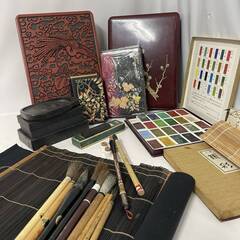 🌏🌏🌏kt6/44　書道具 一式 まとめて 30点 大量 セット...