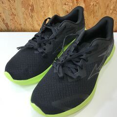 スニーカー ランバード ブラック/ライトグリーン サイズ25.0...