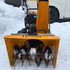 HAIGE 6.5馬力エンジン除雪機 タイヤチェーン付き！HG-K6560Cの画像