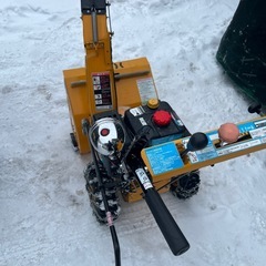 HAIGE 6.5馬力エンジン除雪機 タイヤチェーン付き！HG-K6560Cの画像