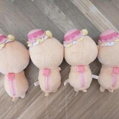 ちいたん　ぬいぐるみ　4つセット　背面物入れポーチ　ポーチ✨☺️の画像
