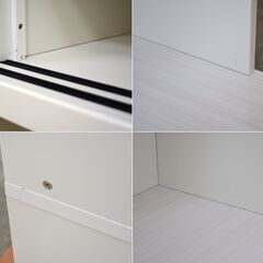 ≪zyt1895ジ≫ nitori/ニトリ テレビ台/TVボード ポスティア-N 160WH ホワイト 3131610 2021年製造 幅160cm 壁面収納 中古家具/宮城県仙台市 70126-07の画像