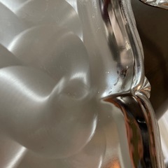 アンティークなパール加工、シルバーのトレイの画像