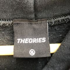 【A462】パーカー THEORIES ブラック サイズXL 中古 衣類 和歌山  岩出市 紀の川市 海南市の画像