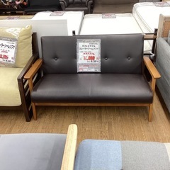 KB-18【新入荷　リサイクル品】カフェスタイル　2シーターアームソファ　ブラウン KB-18【新入荷 リサイクル品】カフェスタイル 2シーターアームソファ