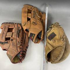 🌏🌏🌏kt6/46　野球グローブ まとめて 8点 S＆U ミスタージャイアンツ FFA USSIE 等 大量 セット 野球用品 スポーツ 現状品■🌏🌏🌏の画像