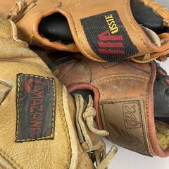 🌏🌏🌏kt6/46　野球グローブ まとめて 8点 S＆U ミスタージャイアンツ FFA USSIE 等 大量 セット 野球用品 スポーツ 現状品■🌏🌏🌏の画像