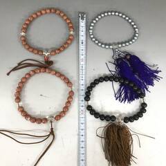 🌏🌏🌏KF5/69　念珠 数珠 まとめて13点 本式念珠 略式念珠 腕輪念珠 珠数 御念珠 ブレスレット ストーン 仏具 法事 葬儀 法要 冠婚葬祭■🌏🌏🌏の画像