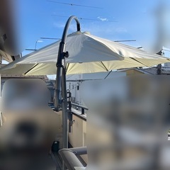 大型294cmパラソル　アイボリーの画像