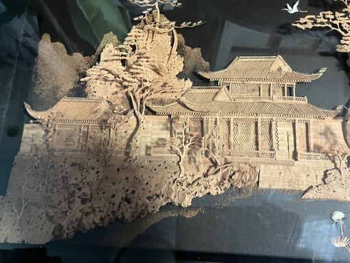 　壁掛け木製精密細工　