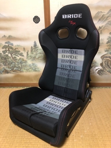 BRIDE GIASⅢ FRP製 シルバーシェル グラデーションロゴ スタンダードクッション シートバックプロテクター付き 付属品多数