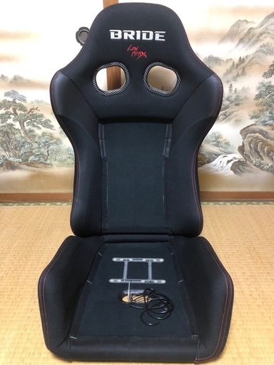 BRIDE GIASⅢ FRP製 シルバーシェル グラデーションロゴ スタンダードクッション シートバックプロテクター付き 付属品多数