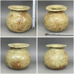 🌏🌏🌏KF5/60　花瓶 まとめて6点 花器 焼き物 在銘 フラワーベース 陶器 陶磁器 華道具 茶道具 花入 花生(秀水/京焼/信楽等)■ 🌏🌏🌏の画像