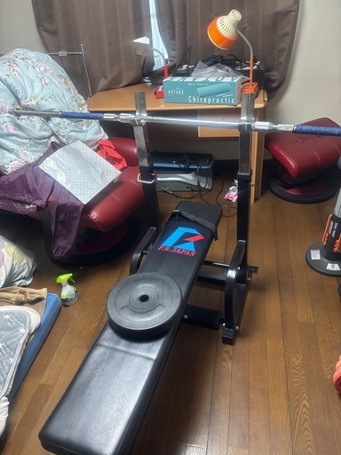 ファイティングロード　ベンチプレス　シャフト＋オモリ40キロ