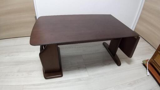 伸長式 木製 ローテーブル(センターテーブル)