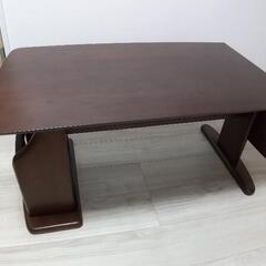 伸長式 木製 ローテーブル(センターテーブル)