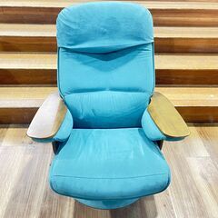 家具 生活家具 karimoku リクライニングソファー グリーン×ナチュラル