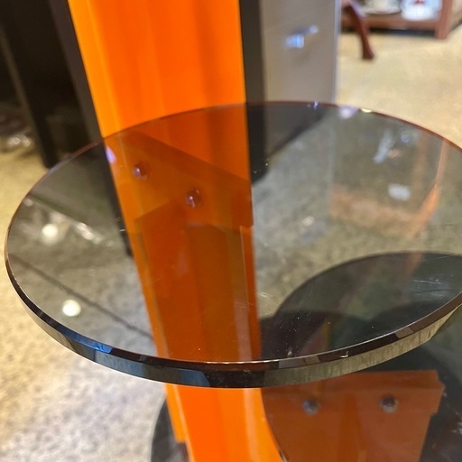 《売約済》【池上店】【～4/14限定SALE！店内全品20%お値引き！】 ディスプレイラック ディスプレイスタンド パーティー用 ケーキ台 スペイシー アクリル スタンド ヒビあり