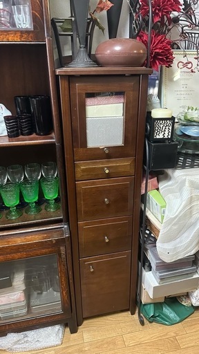 カリモク電話代 (花) 中崎町の収納家具《棚、シェルフ》の中古あげます・譲ります｜ジモティーで不用品の処分