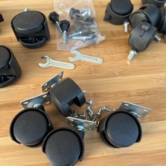 キャスター各種セット 台車メタルラック等 工作DIY の画像