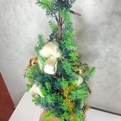 電飾装飾セット付き　クリスマスツリー　高さ70cmの画像