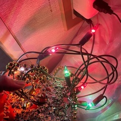 電飾装飾セット付き　クリスマスツリー　高さ70cmの画像